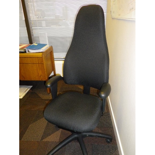 Obusforme Black Cloth Multiadjust Task / Office Chair Allsold.ca